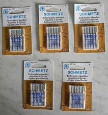 Schmetz Embroidery Machine Needles - Lot of 5