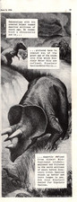 1938 Triceratops Dinosaur Original Sinclair Oil ad