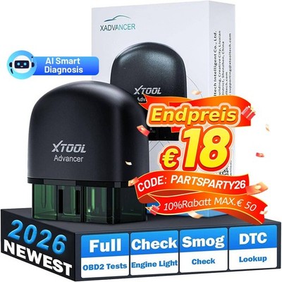 2026 XTOOL AD20 OBD2-Scanner Auto-Codeleser Diagnosetool Lebenslange kostenlose