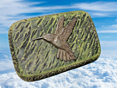 Brick hummingbird mold concrete plaster cement paving paver molud 9'' x 6'' x 2''