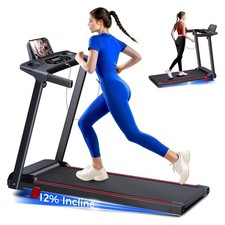 Treadmills for Home 3.0HP Quiet Foldable Treadmill with Incline, Portable Wal...