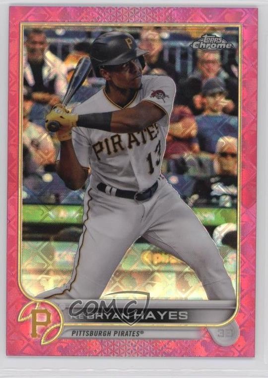 2022 Topps Chrome Logofractor Edition Pink Refractor /199 Ke'Bryan Hayes #38 0t2