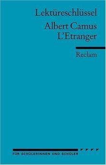 Albert Camus: LEtranger. Lektüreschlüssel von Kemmner, ... | Buch | Zustand gut