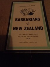 Barbarians Football Club BARBARIANS  NEW Zealand  The Cardiff Arms Park 16 Dec78
