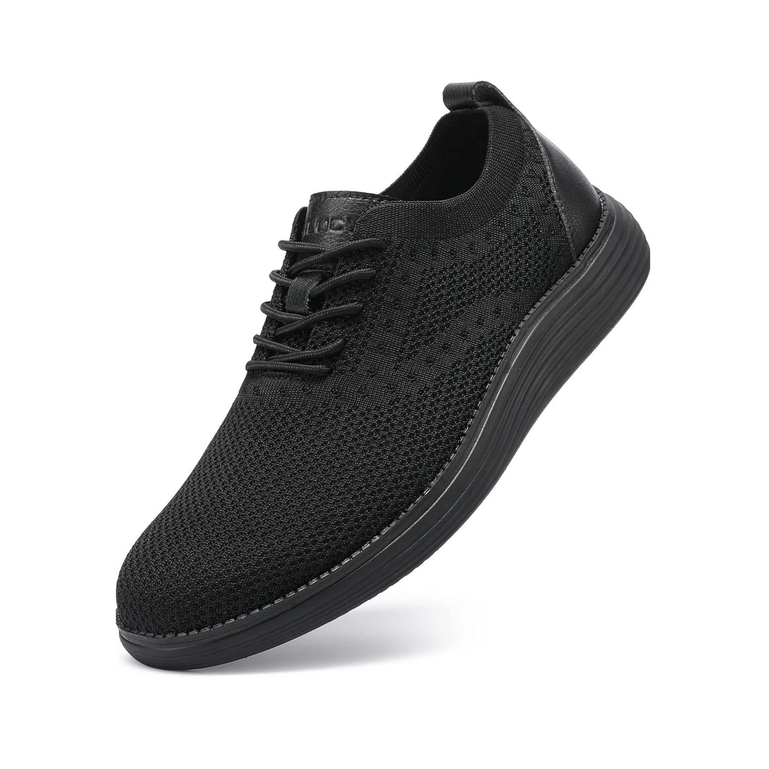 Vilocoy Dress Sneakers Mens 13 Black Knit Memory Foam Lightweight V2201 NWT