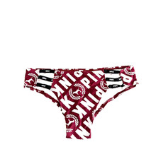 Victoria's Secret PINK Mini Logo Strappy Cheekster Panty Ruby PINK Print