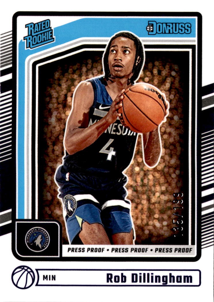 2024-25 Donruss #204 Rob Dillingham Press Proof Purple /199