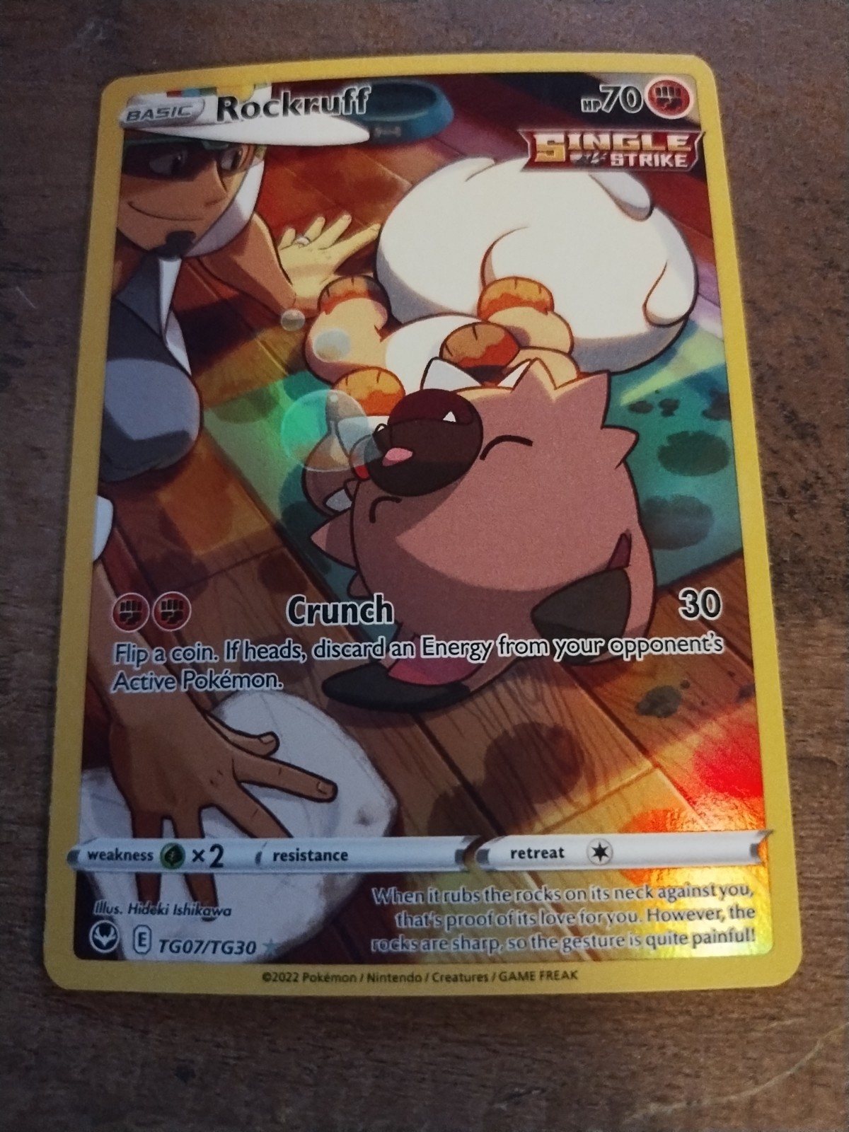 Rockruff TG07/TG30 Swsh12: Sword & Shield Silver Tempest Trainer Gallery Holo-NM