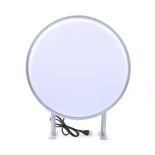 20" LED Double Sided Round Light Box Outdoor Sign Advertising Projecting Light