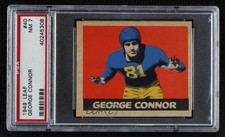 1949 Leaf George Connor (Copyright 1949) #40 PSA 7 HOF 0q4x