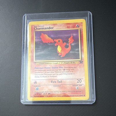 Charmander 50/82 Team Rocket Pokémon TCG 40 HP Fire Tail Gather Fire Common
