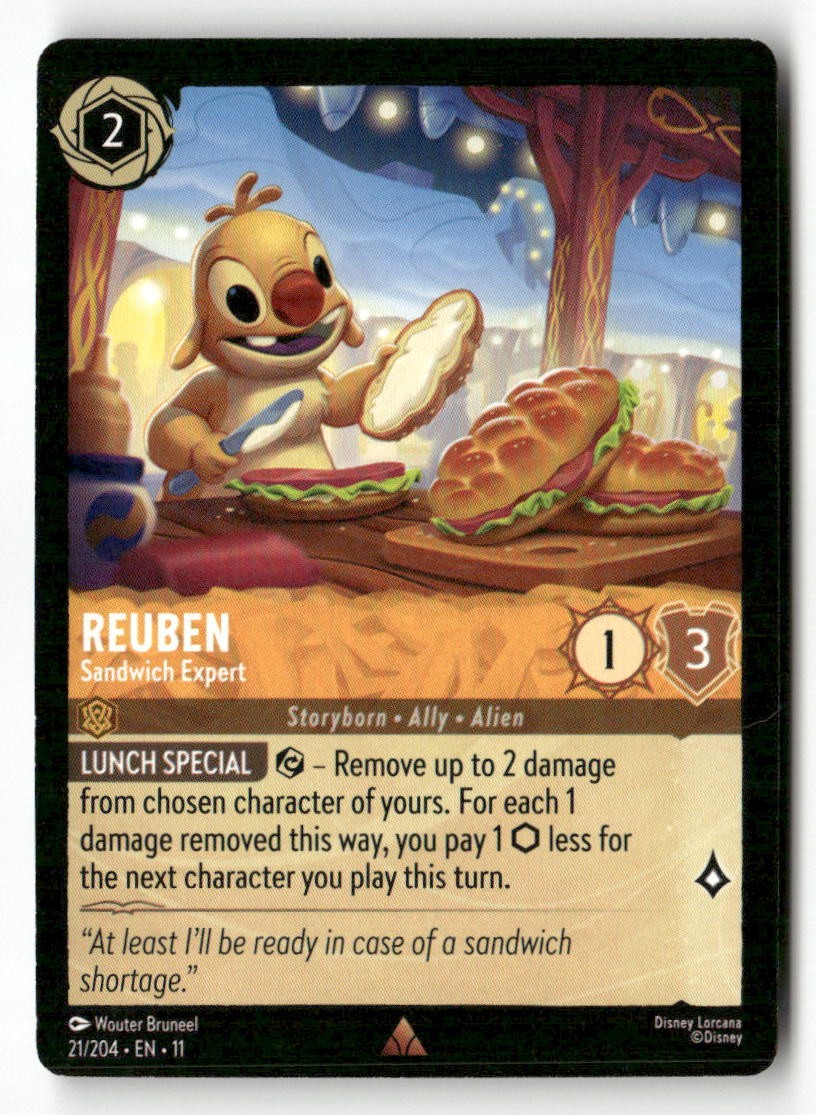 Reuben - Sandwich Expert 21/204 Rare Winterspell Lorcana Near Mint