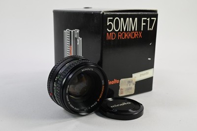 Minolta MD 50mm f1.7 Rokkor X Lens #G121