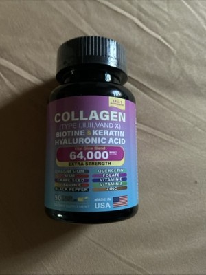 Collagen Kapseln 90 Stück 14 In 1 Vegan Neu Bis 02/2027