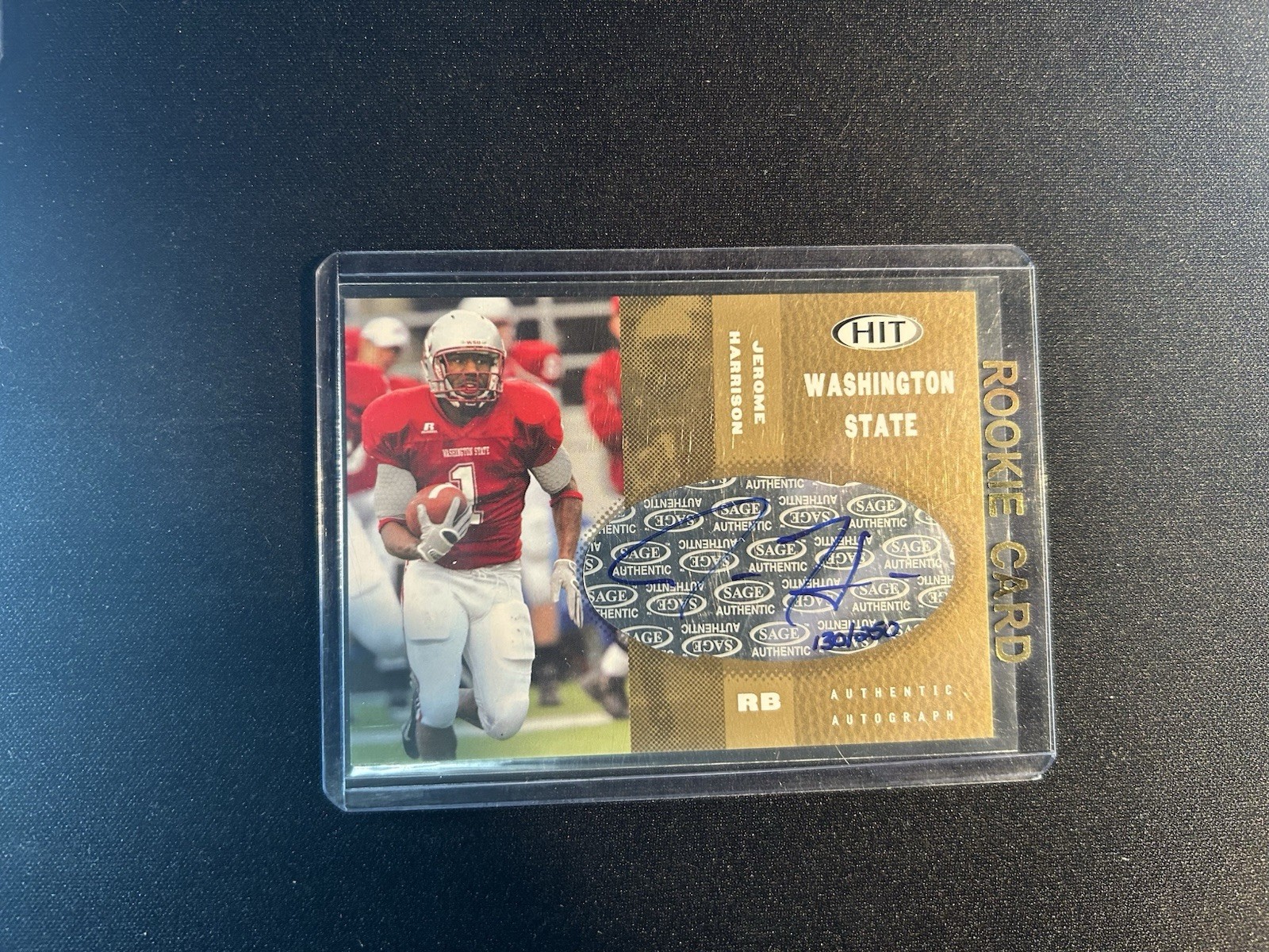 2006 SAGE Hit - Autographs Gold #A41 Jerome Harrison /250 (AU, RC)