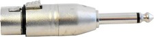 Locking Female 3-Pin XLR to Male 1/4" 6.35mm Mono Jack Connector Audio Adapter