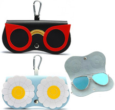 2 Stück Sonnenbrillentasche, Brillenetui Sonnenbrillen Etui Brillenetui zum Anhä