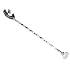 .Cocktail Drink Mixer Stainless Steel Stirring Mixing Spoon Ladle Muddler Bar