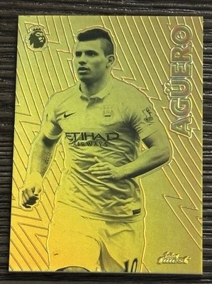 Sergio Aguero - 2025-26 Topps Finest Premier League - Finest Idols Gold #FI-3 SP