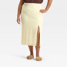 Women Lace Column A-Line Skirt - A New Day