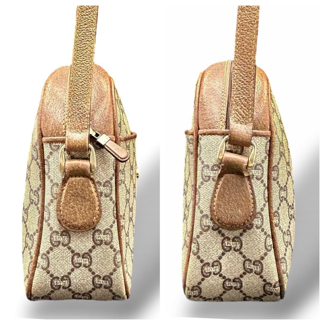 Rare GUCCI Shoulder Bag PVC GG Pattern Beige Japan C-251116-16 thumbnail 5