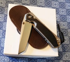 CHRIS REEVE New L31-1130 Bog Oak Lrg Sebenza 31 Magnacut Tanto Bld Knife/Knives