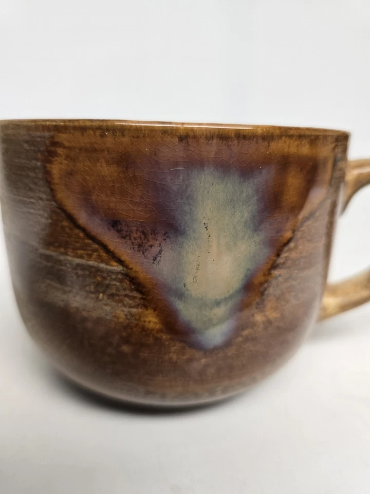 Taza de café Sango Splash Jumbo Lrg taza tazón 24 oz gres 4951 marrón esmaltado Foto 2 de 4