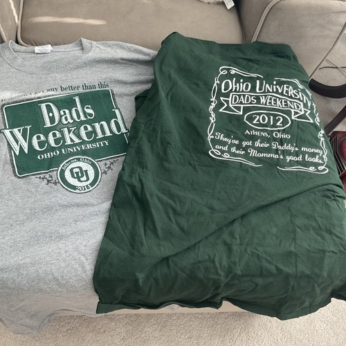 Ohio University Bobcats Dads 2012 and 2014 Weekend Athens Ohio Green/gray (Lot)