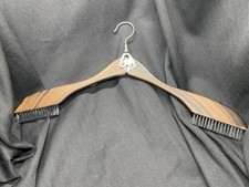 Vintage Folding Wooden Travel Hanger with Brush