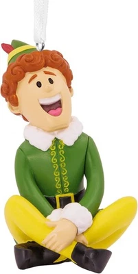 BRANDED *Hallmark Buddy the Elf Hanging Ornament, Christmas Movie Character, Resin Tree*