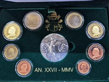 COFFRET BE VATICAN 2005 JEAN PAUL II AVEC MEDAILLE ARGENT