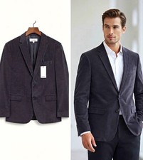 Calvin Klein Men’s Black Corduroy Blazer 48R Regular 2-Button Notch NWT