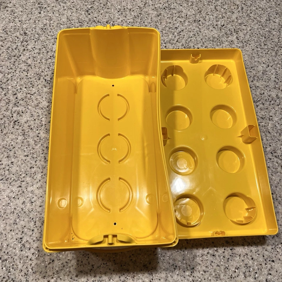 LEGO Estuche de Ladrillos de Almacenamiento 8 Pernos Grande Amarillo Contenedor Plástico Contenedor Vacío 14x7x10 Foto 4 de 4