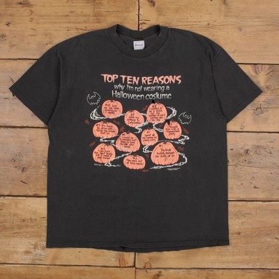 Vintage Stedman T-Shirt XL Herren 90er schwarz Halloween Grafik USA Einzelnaht
