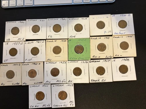 20 Lincoln Cents  Two Key Dates 1925d 1932d