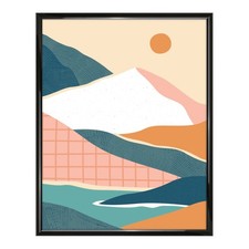 New Mainstays 22x28 Rounded Black Poster Picture Frame