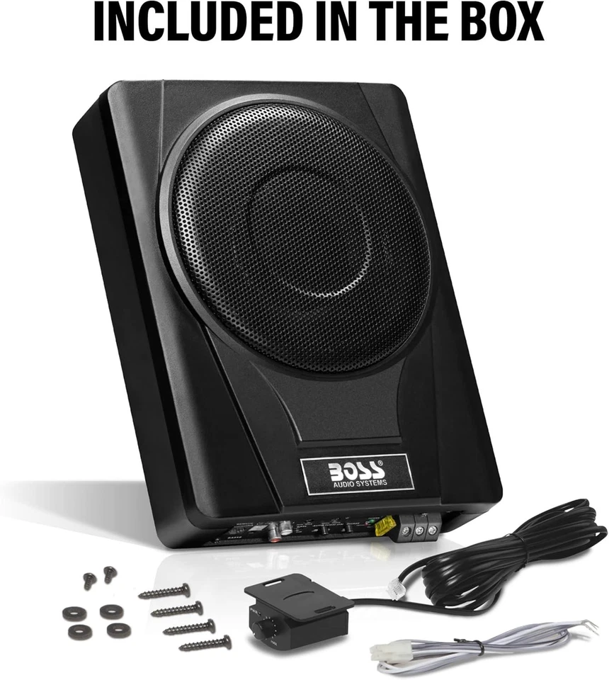 Kit de amplificador Boss BASS8 8 pulgadas + 8 calibre 800 W bajo asiento alimentado camión y auto subwoofer Foto 2 de 4