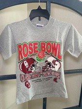 Vintage Kids 2003 Rose Bowl Tshirt OU Vs Washington State