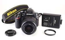 Nikon D3200 Camera & AF-S 18-55mm VR Zoom Lens Kit Battery & Charger 11,392 Shot