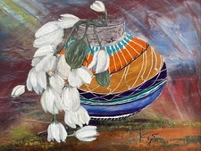 Original Oil Painting By Award Winning Artist Kay Susin 14 x 11 Artwork Size