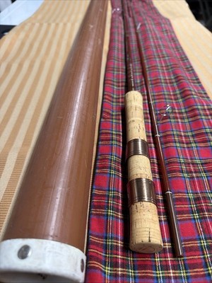 Vintage Fenwick FS60 Ultra Light Spinning Rod Tube & Sock , 6 , 2 Pc. 1967/68