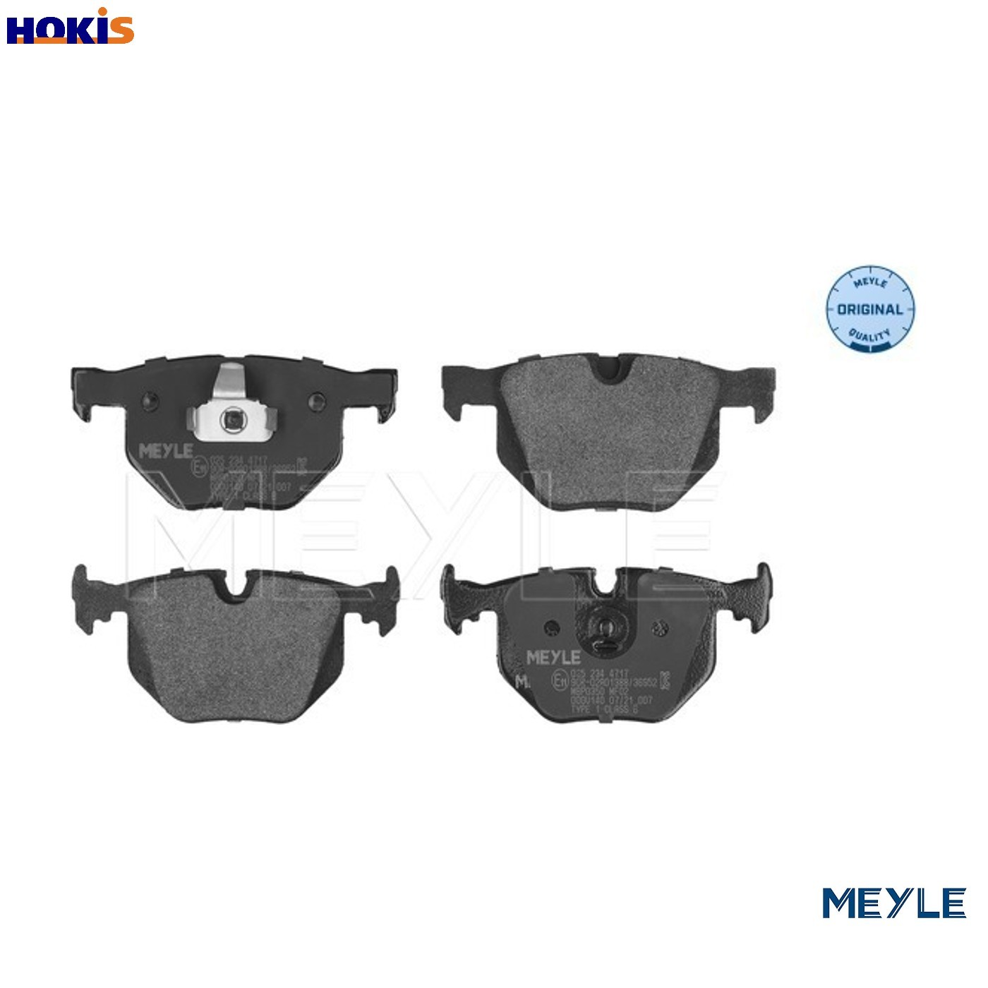 BRAKE PAD SET DISC BRAKE 025 234 4717 FOR BMW M57D30 M54B30 N52B30A/BF 3.0L 6cyl