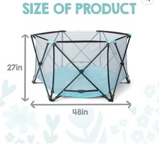 Regalo My Play Aqua Portable Play Yard - Indoor  Outdoor, Unisex, Washable