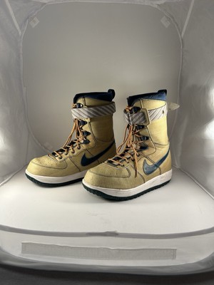 men-NIKE-Zoom Force 1-snowboard boots(US-9.5)(Eu-43)yellow/textile
