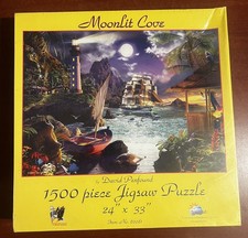 1500 Piece Puzzle - Moonlit Cove By David Penfound