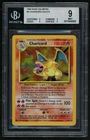 1999 Pokemon Charizard HOLO R Base Unlimited BGS 9