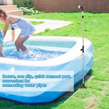 Outdoor Shower Kit Adjustable Pressure Accessory for Home Outdoor Poolside