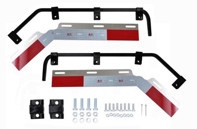 TBOZZ E-Coating Black Angled Mud Flap Hanger Bracket with Hardwre Sold by Pair.