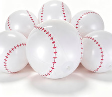 Six Pack Inflatable Footballs 16 Inch Sports Toy for Pool Beach Party Indoor