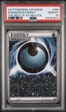2017 POKEMON JAPANESE THE BEST OF XY #168 DANGEROUS ENERGY-REVERSE FOIL PSA 10